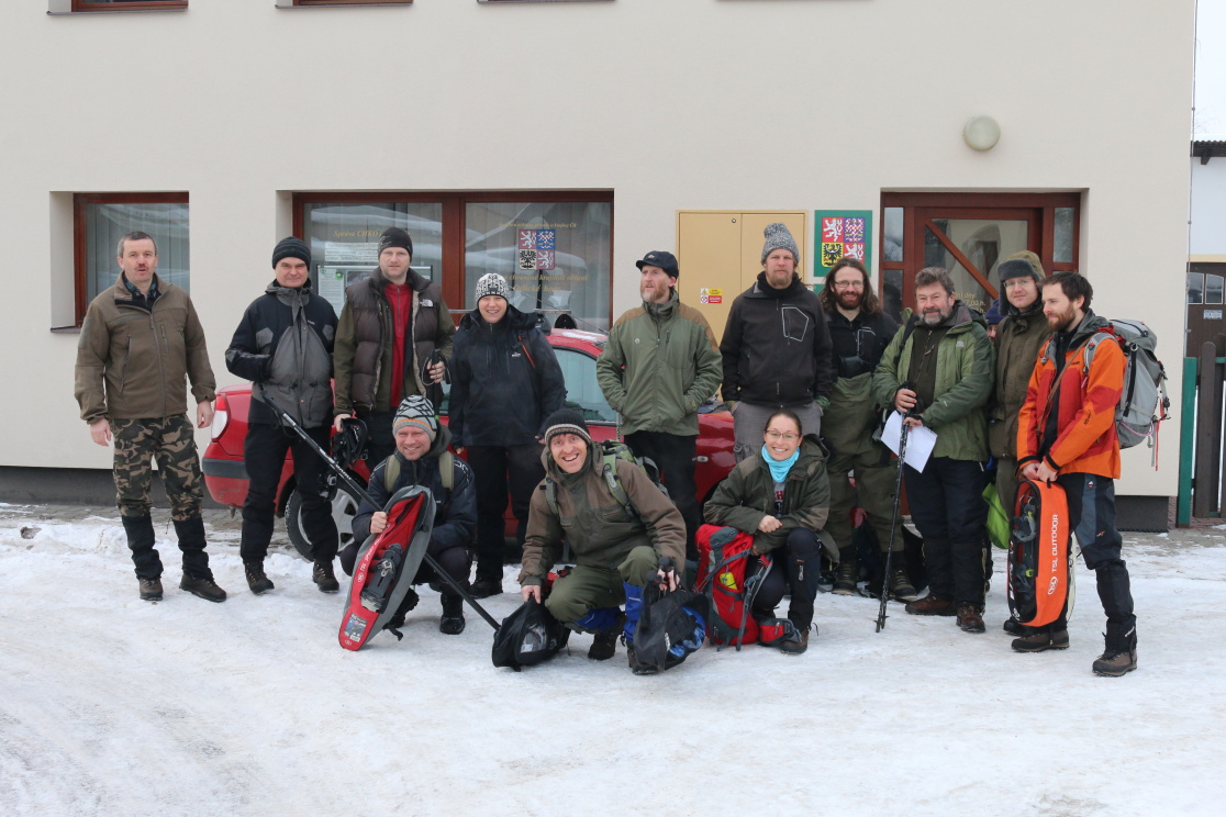Sčítání vyder na sněhu v Orlických horách se účastnili pracovníci CHKO Orlické hory a naši spolupracovníci.

